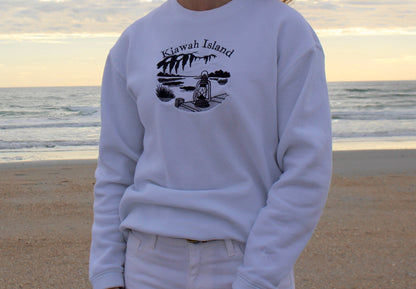 Kiawah Island Embroidered Crewneck