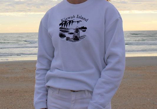 Kiawah Island Embroidered Crewneck