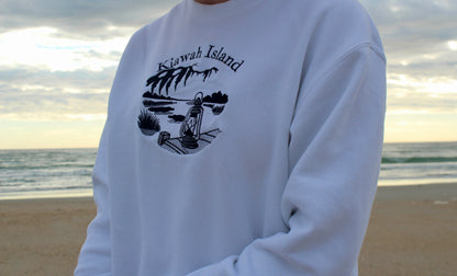 Kiawah Island Embroidered Crewneck